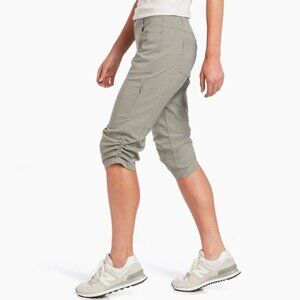 Kuhl Pants Womens 12 Trekr Kapri Gray Outdoor Hiking Pants